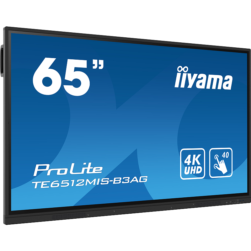 iiyama Interaktives 65" ( 163.9﻿ ﻿cm) LCD Touchscreen-Display mit 4K-Auflösung, integrierter Whiteboard-Software und Benutzerprofilen