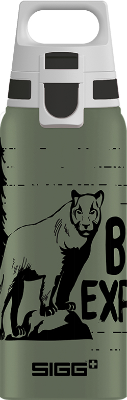 SIGG WMB ONE Brave Mountain Lion Tägliche Nutzung 600 ml Aluminium Grün