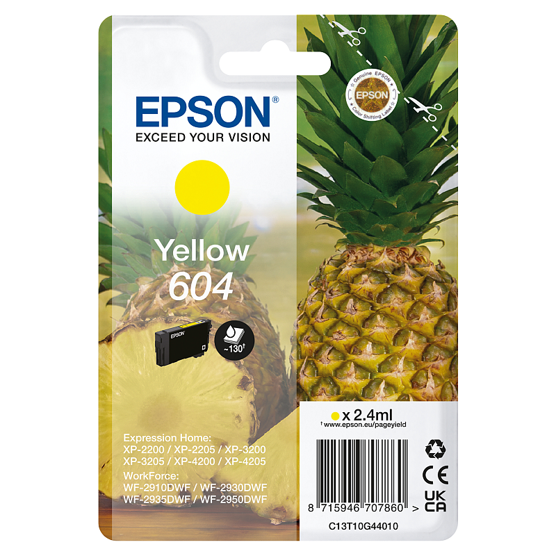Epson 604 Druckerpatrone 1 Stück(e) Original Standardertrag Gelb