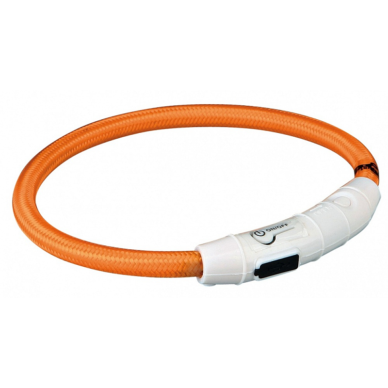 TRIXIE 12703 Hunde- /Katzenhalsband Orange Nylon, Thermoplastische Polyurethane (TPU) XS-S Hund