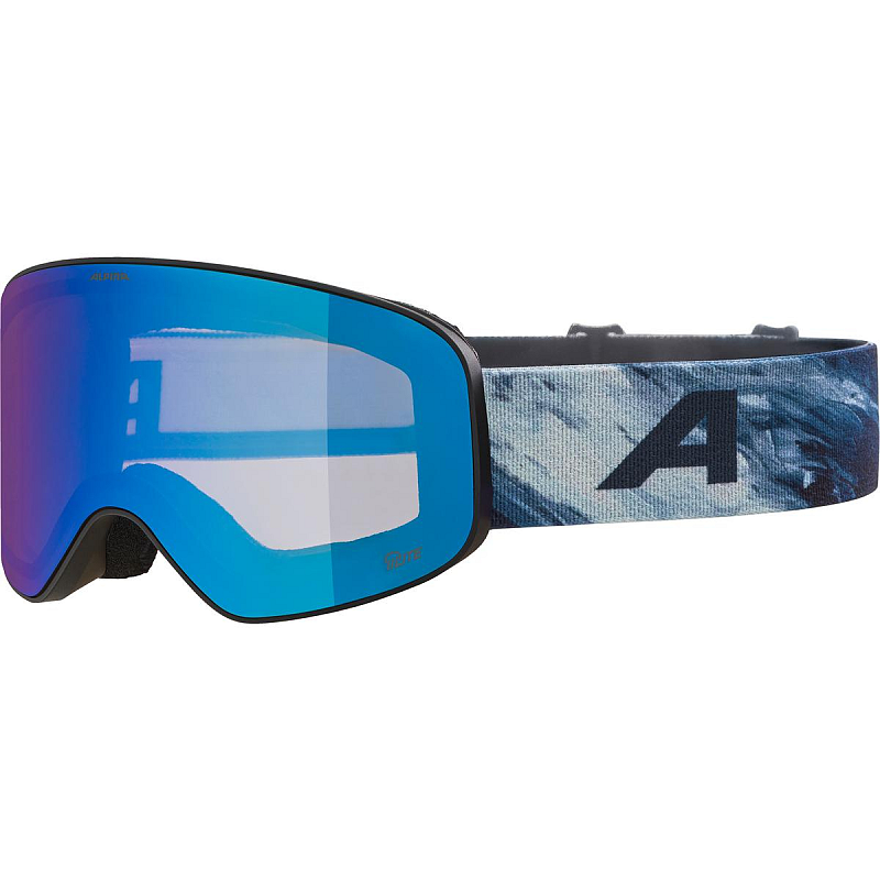 Alpina Sports FERNIE Q-LITE Wintersportbrille Schwarz Kinder Blau Sphärisches Brillenglas
