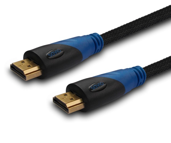 Savio CL-02 HDMI-Kabel 1,5 m HDMI Typ A (Standard) Schwarz, Blau