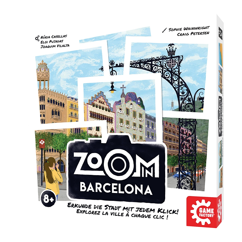 Game Factory Zoom in Barcelona 30 min Brettspiel Lernen