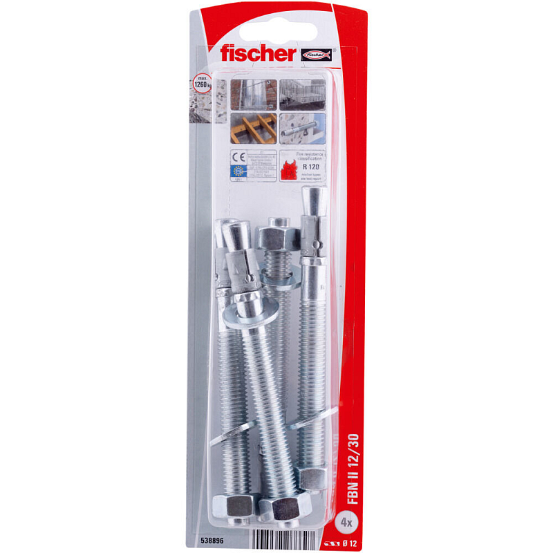 Fischer 538896 Schraubanker/Dübel 4 Stück(e) Spreizdübel 109 mm