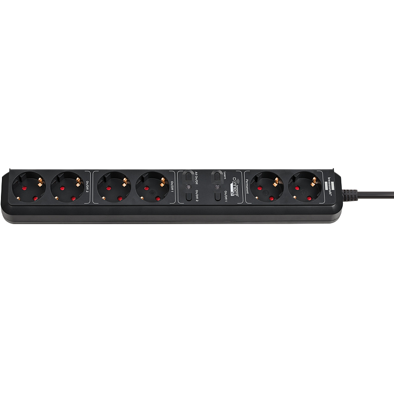 Brennenstuhl 1159760936 Intelligente Steckerleiste 6 AC-Ausgänge 1,5 m Schwarz