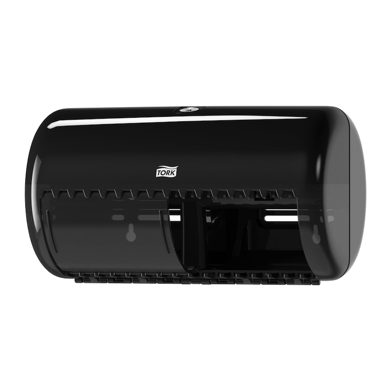 Tork 557008 Toilettenpapierspender Schwarz Kunststoff Rollen-Toilettenpapierspender