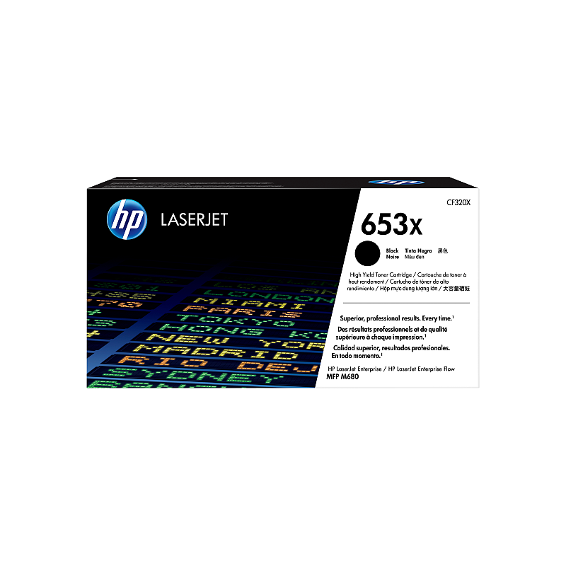 HP 653X Schwarz Original LaserJet Tonerkartusche mit hoher Reichweite