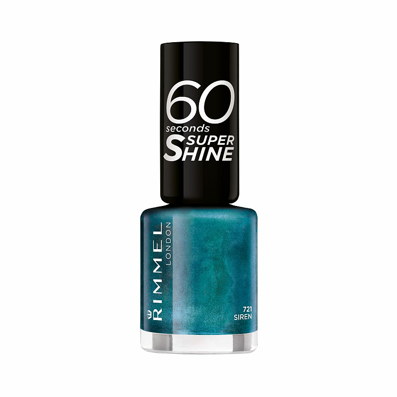Rimmel 60 seconds Supershine Nagellack Türkis Ultra Glanz