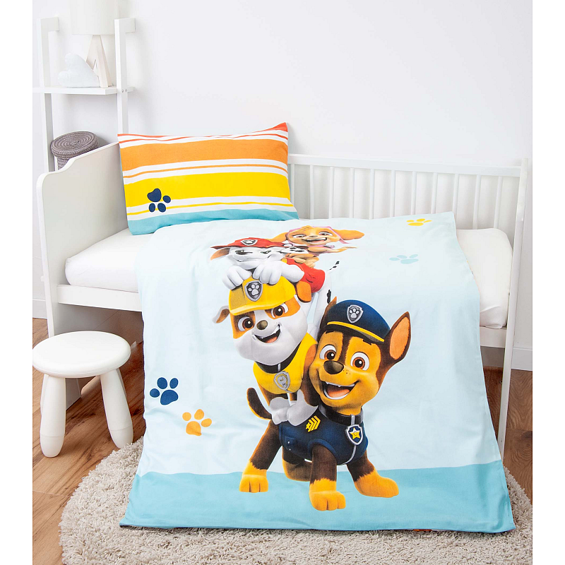 HERDING Paw Patrol Kleinkind-Bettwäsche-Set 'Friends' – 100x135 cm, verschiedene Qualitäten - renforce