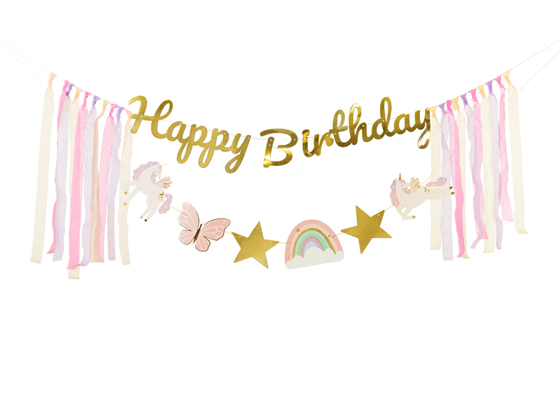 PartyDeco GRL120 partydekorationen Fahnenbanner