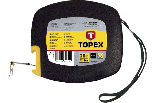 Topex 28C413 Maßband 30 m Kunststoff Schwarz