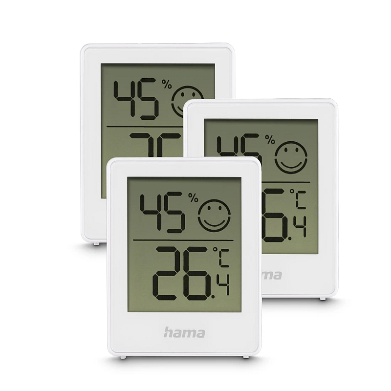 Hama Cres Elektronisches Umgebungsthermometer Drinnen Weiß