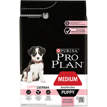 Purina Pro Plan Medium Puppy Sensitive Skin 12 kg Adult Lachs