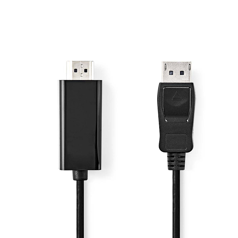 Nedis CCGL37100BK20 Videokabel-Adapter 2 m HDMI Typ A (Standard) DisplayPort Schwarz