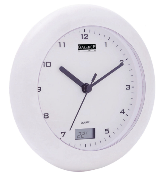 Balance 506271 Wand- /Tischuhr Quarzuhr Kreis Weiß