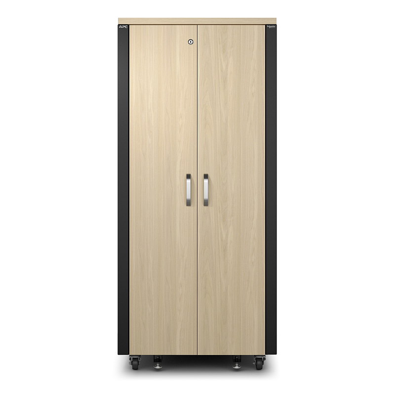 APC NetShelter Soundproof Serverschrank, 32HE, 230V, 1666H x 750W x 1134D mm, Ahorn