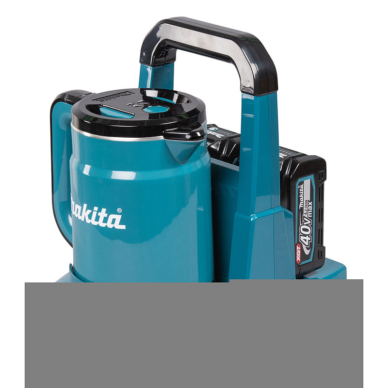 Makita KT001GZ Wasserkocher 0,8 l Schwarz, Blau