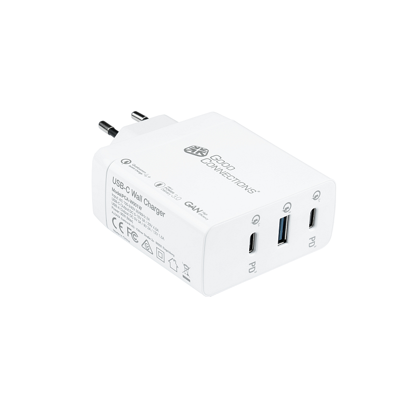 Alcasa PCA-W001W Ladegerät für Mobilgeräte Universal Weiß AC Schnellladung Drinnen