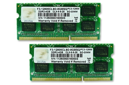 G.Skill 8GB DDR3-1600 SQ Speichermodul 2 x 4 GB 204-pin SO-DIMM