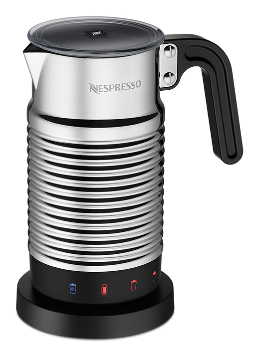 Nespresso Aeroccino4 Automatischer Milchaufschäumer/-wärmer Schwarz, Metallisch
