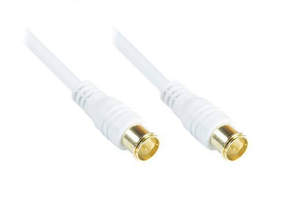 Alcasa S-QG025W Koaxialkabel 2,5 m F-Typ Weiß