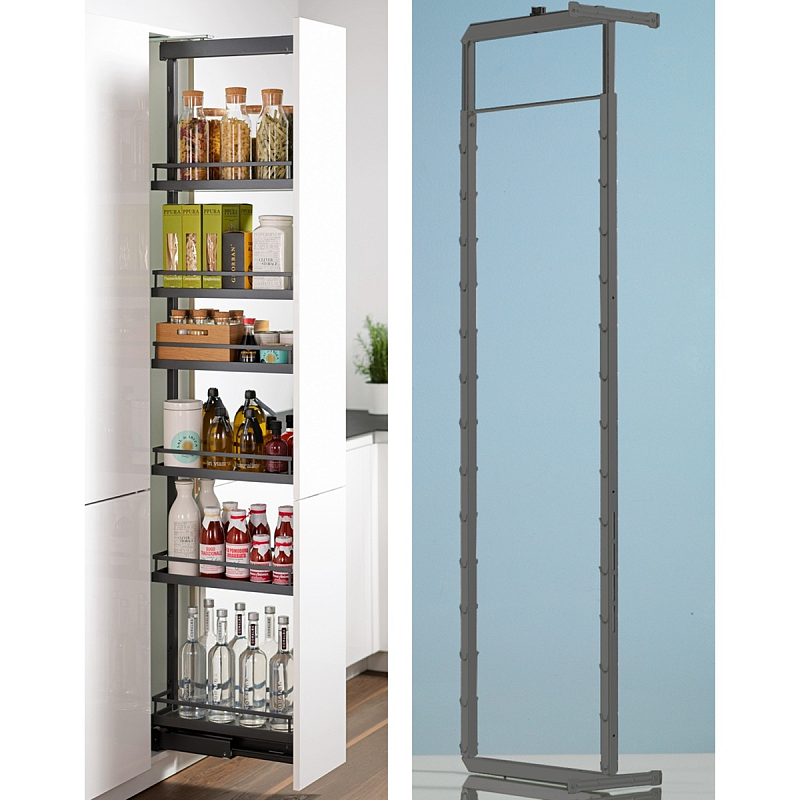 Hettich 9117213 Regal Stahl Silber