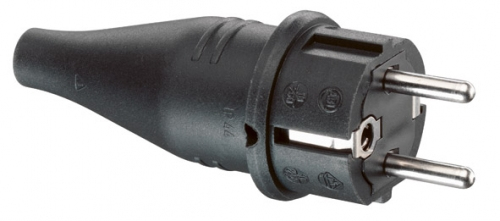 ABL SURSUM 1419190 Elektrischer Netzstecker Typ F Schwarz 2P