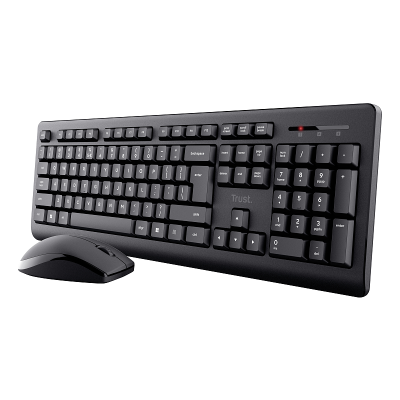Trust Primo Tastatur Maus enthalten Büro RF Wireless QWERTZ Deutsch Schwarz