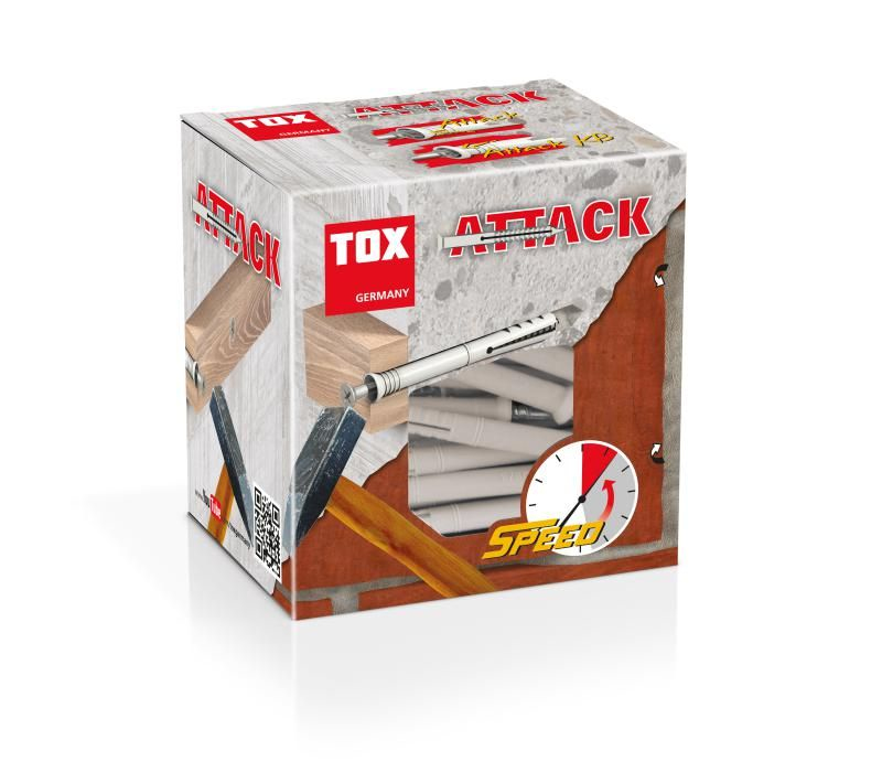 TOX Attack 100 Stück(e) Schrauben- & Dübelsatz 60 mm