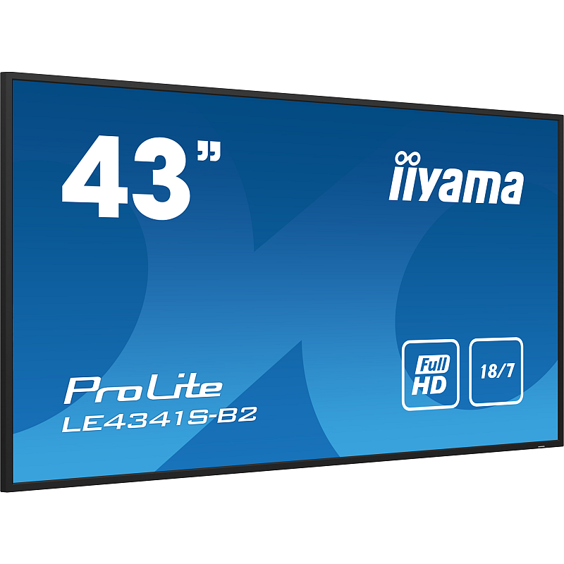 iiyama PROLITE LE4341S-B2 Digital Signage Flachbildschirm 108 cm (42.5") LCD 350 cd/m² Full HD Schwarz 18/7