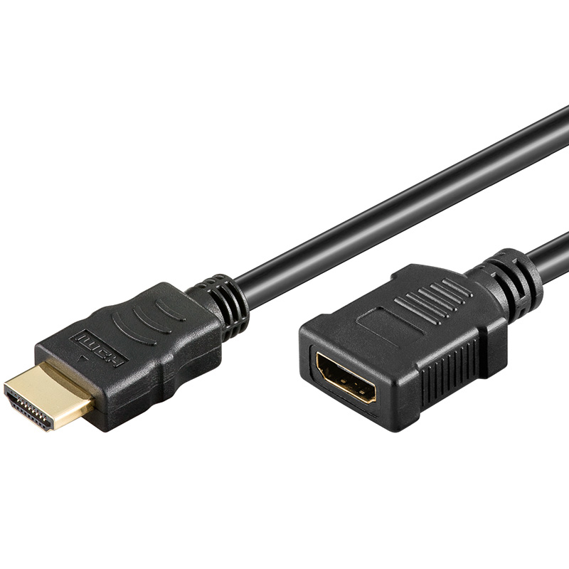 Alcasa 4514-V005 HDMI-Kabel 0,5 m HDMI Typ A (Standard) Schwarz
