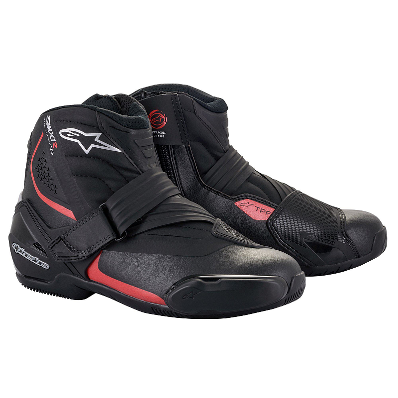 Alpinestars 2224521-13-39 Motorrad-Schuh Männlich Erwachsener Schwarz, Rot