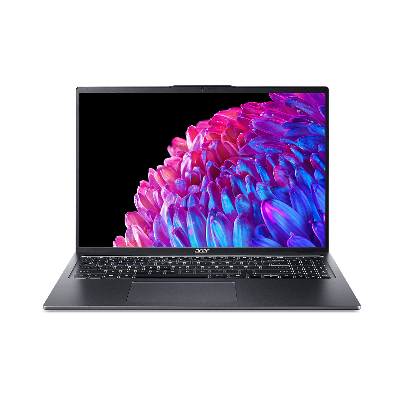 Acer Swift Go 16 SFG16-72-518S Intel Core Ultra 5 125U Laptop 40,6 cm (16") 3.2K 16 GB LPDDR5-SDRAM 512 GB SSD Wi-Fi 6E (802.11ax) Windows 11 Home Deutsch Grau
