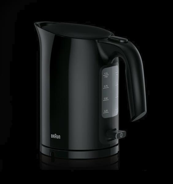 Braun WK 3110 BK Wasserkocher 1,7 l 3000 W Schwarz