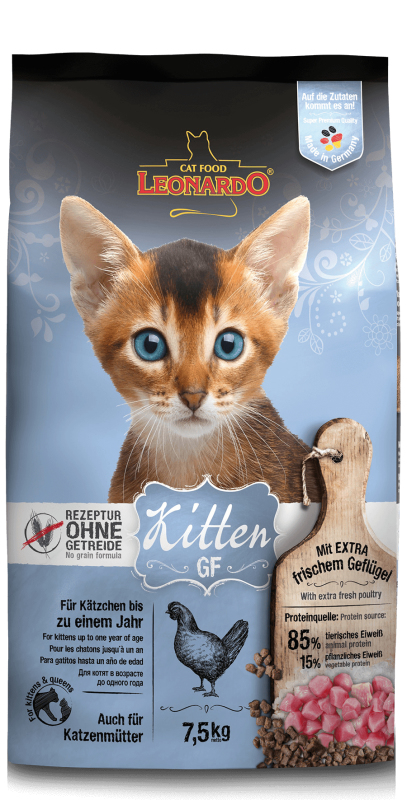 Leonardo Cat Food 757925 Katzen-Trockenfutter 7,5 kg Kitten Geflügel