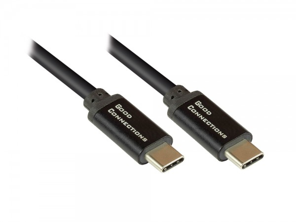 Alcasa 2213-SF015S USB Kabel USB 2.0 1,5 m USB C Schwarz