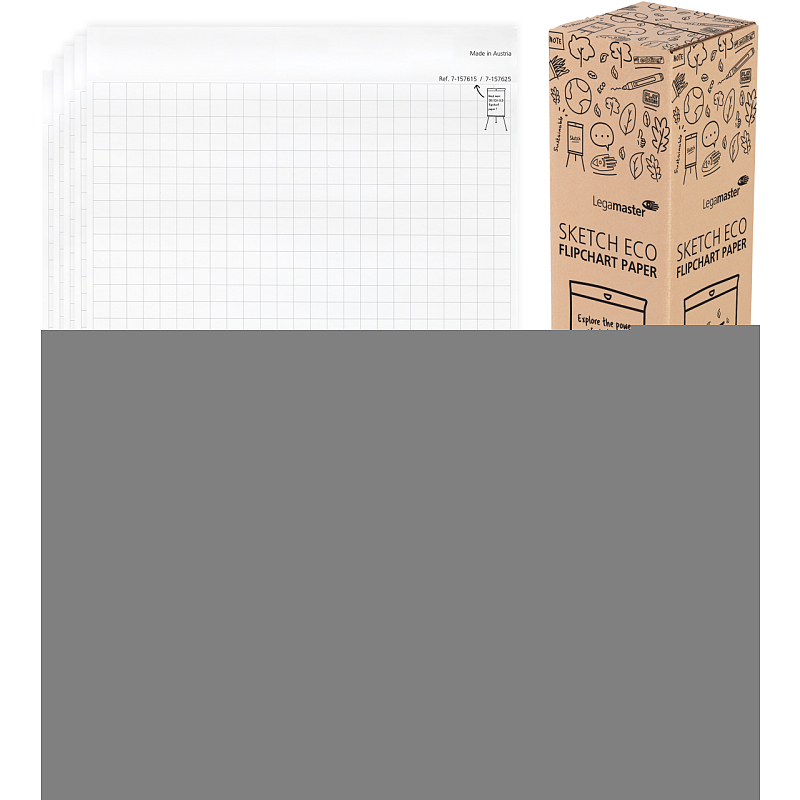 Legamaster SKETCH ECO Papierblock Raster 5x 20 Blatt