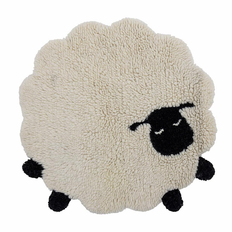 Bloomingville 82062350 Kinder-Teppich & -Matte Weiß Wolle Rund