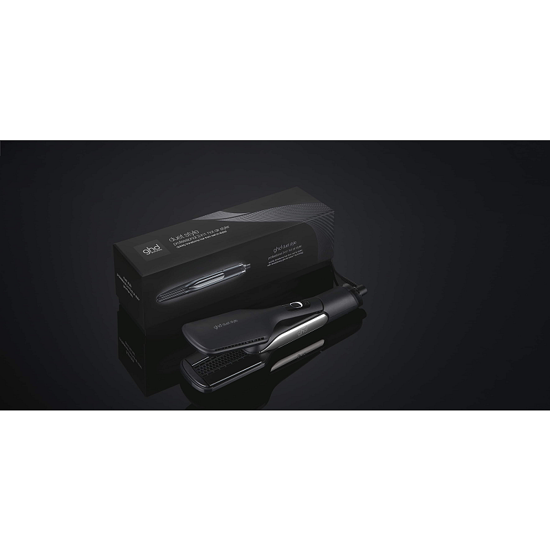 GHD Duet Style Glätteisen Dampf Schwarz