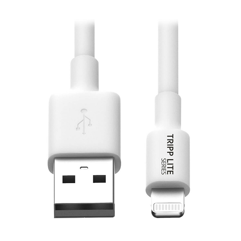 Tripp Lite M100-006-WH USB-A-zu-Lightning Sync/Ladekabel (Stecker/Stecker) – MFi-zertifiziert, weiß, 1,8 m