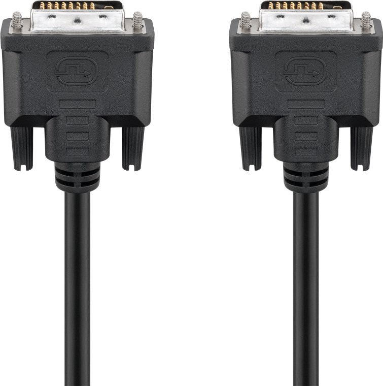 Goobay 68084 DVI-Kabel 5 m DVI-D Schwarz