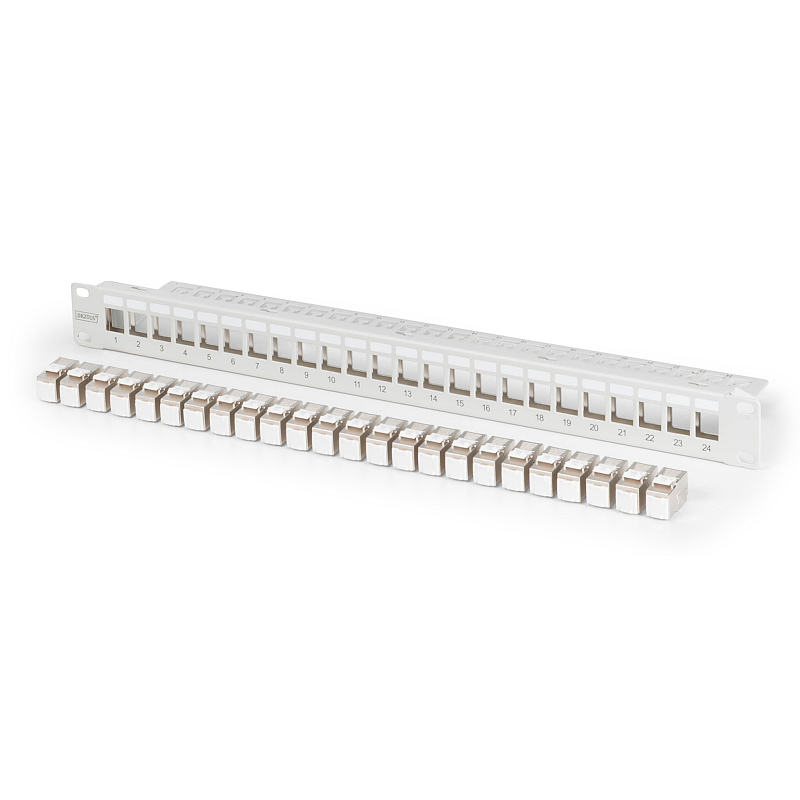 Digitus Modulares Patch Panel, 24-Port, bestückt mit 24x DN-93615
