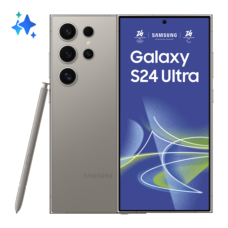 Samsung Galaxy S24 Ultra 17,3 cm (6.8") Dual-SIM 5G USB Typ-C 12 GB 256 GB 5000 mAh Grau, Titan