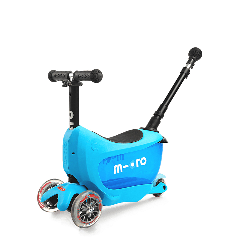 Micro Mobility Mini2go Deluxe Plus Kinder Dreiradroller Blau