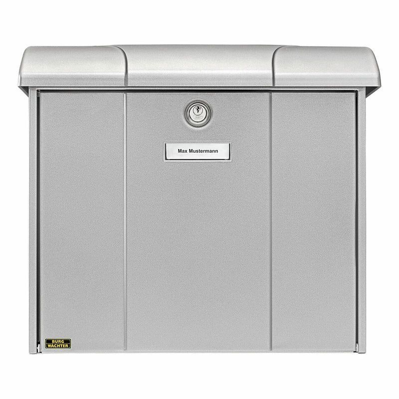 BURG-WÄCHTER Olymp 916 Si Briefkasten Silber Wandmontierter Briefkasten Stahl