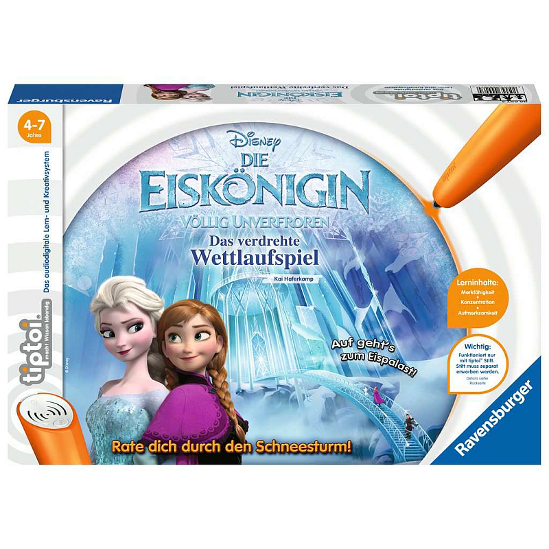 Ravensburger tiptoi Die Eiskönigin - Völlig Unverfroren: Das verdrehte Wettlaufspiel