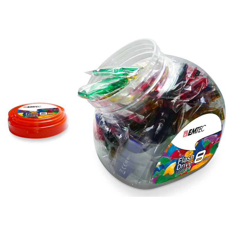 Emtec C410 Color Mix - Candy Jar 2.0 USB-Stick 32 GB USB Typ-A Mehrfarbig