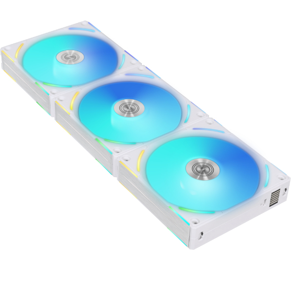 Lian Li Uni Fan AL V2 Computergehäuse Ventilator 12 cm Weiß 3 Stück(e)