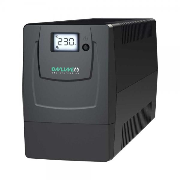 ONLINE USV-Systeme USV YUNTO Smile 600 Unterbrechungsfreie Stromversorgung (USV) Line-Interaktiv 0,6 kVA 360 W 2 AC-Ausgänge