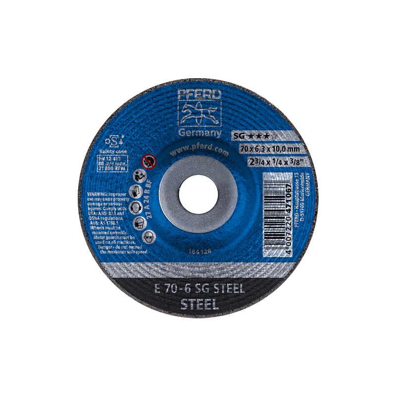 PFERD E 70-6 SG STEEL/10,0 Rotierendes Schleifwerkzeug Zubehör Metall